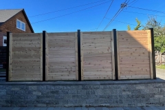 Private wood fence 