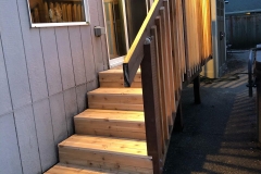 Cedar Wood Deck Stairs